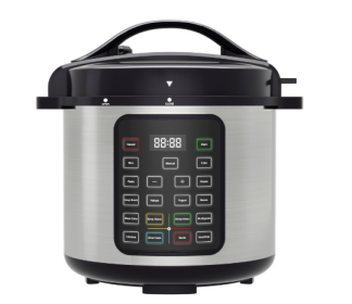 9 In 1 Electric Pressure Cooker, Warmer & Sterilizer, Saute, Slow Cooker, Rice Cooker, Multi-Functional Smart Pot (Option: Stainless Steel Big)